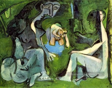 Déjeuner sur l’herbe après Manet 8 1961 cubisme Pablo Picasso Peinture à l'huile